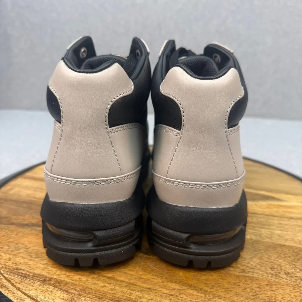 Nike Air Max Goadome ACG Light Bone Black Leather Boots FZ1314-002 Mens 8.5